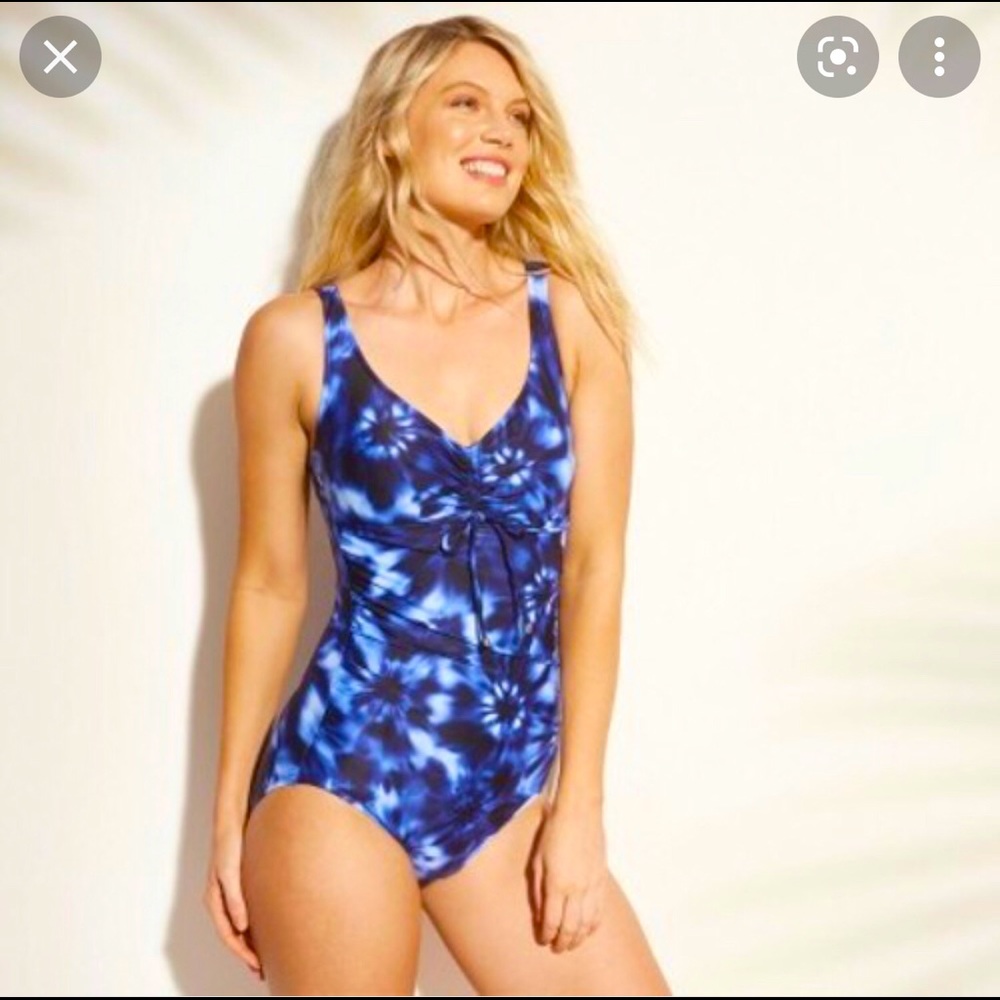Aqua Green one piece swimsuit size L